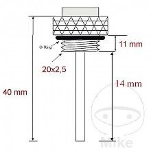 Oil Temperature Gauge Motorcycle JMP