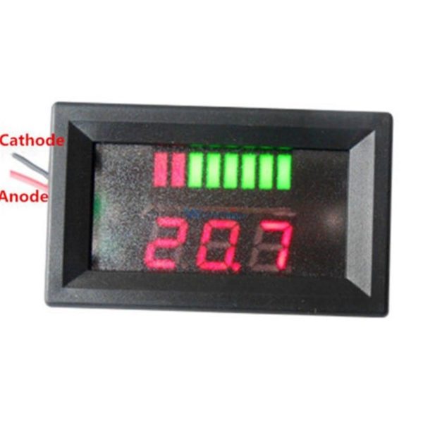 12 volt battery indicator and monitor