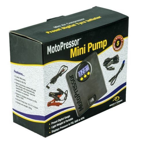 MotoPressor Mini Pump Digital Pressure Gauge