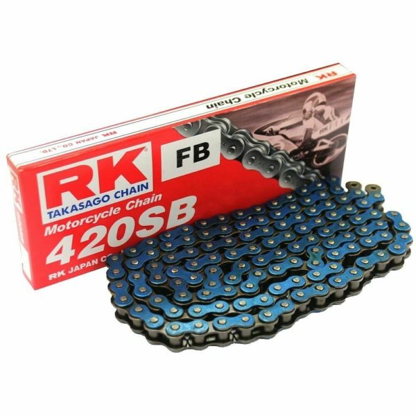 RK Standard Chain Blue 420SB/126 With Spring Link