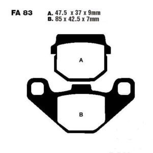 Brake Pads Standard EBC FA083TT