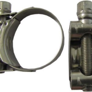 Motorcycle Stainless Exhaust Clamp Clip Bracket Banjo Strap T Bolt 34-37mm