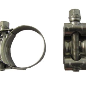 Motorcycle Stainless Exhaust Clamp Clip Bracket Banjo Strap T Bolt 34-37mm