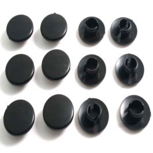 Black Allen Bolt Cover Caps M10 M8 M6