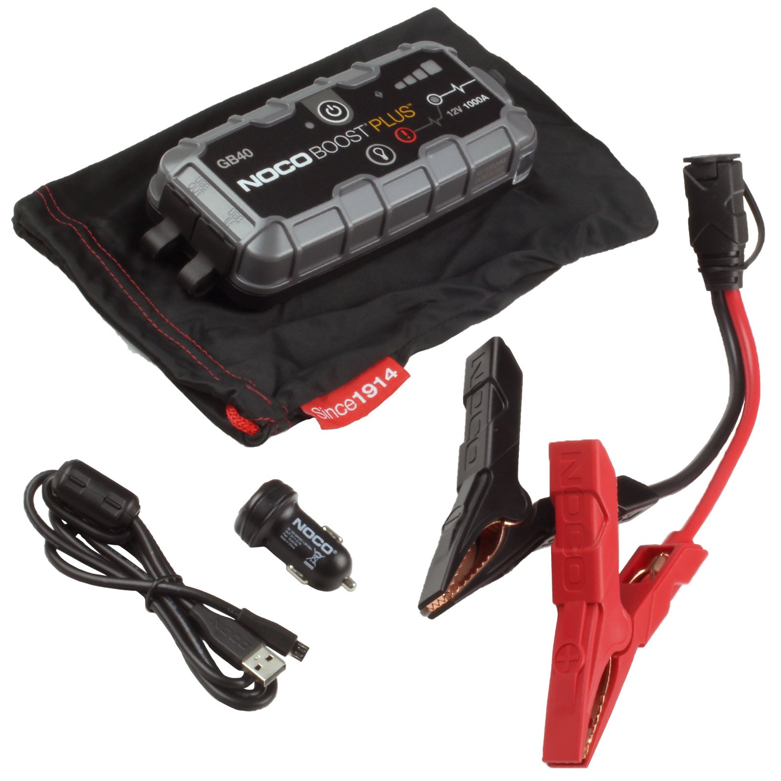 NOCO Plus GB40 1000A Lithium Jump Starter Powerbank - Motorcycle Parts Store
