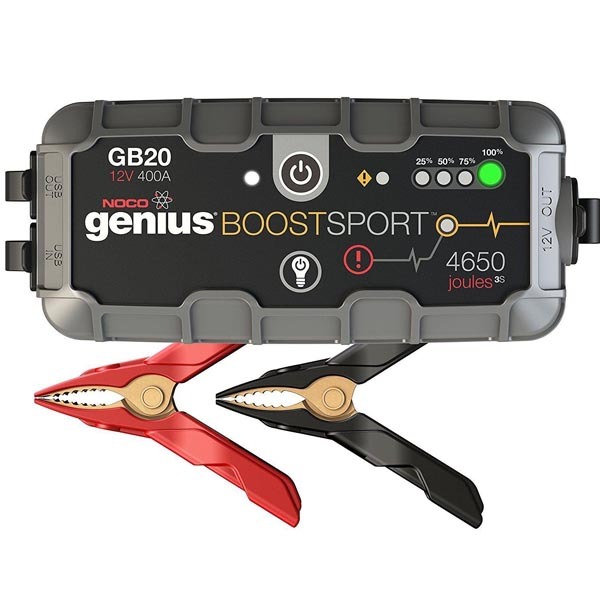 GB20 GENIUS BOOST PACK 12V 400A NOCO LITHIUM MOTORCYCLE JUMP STARTER 