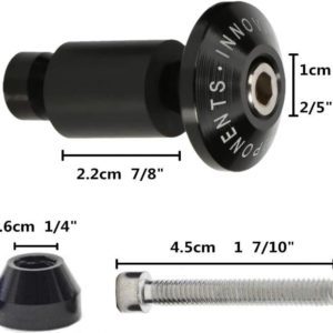 Motorcycle Bar Ends Billet Aluminium 13-17mm