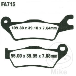 Suzuki GSXR 125 Front Brake Pads EBC FA715