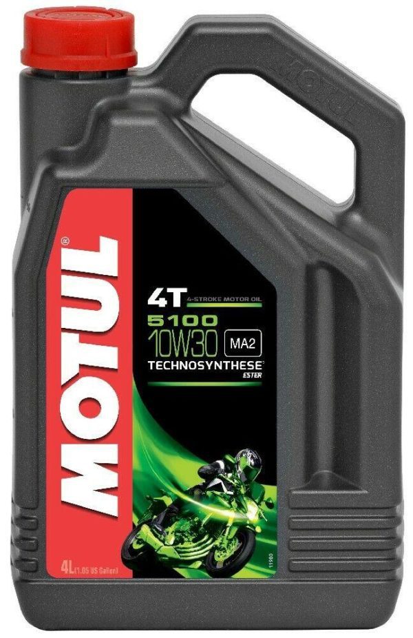 Motul 10W30 5100 4T Semi Synthetic 4 Stroke Motorcycle  Engine Oil