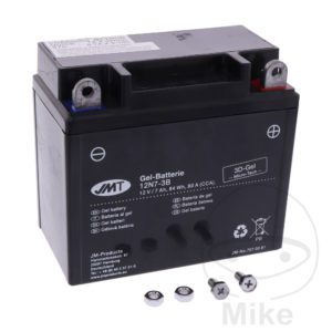 Battery 12N7-3B Gel JMT fits Hyosung,Kreidler,MBK,Yamaha Motorcycle 1975-2009