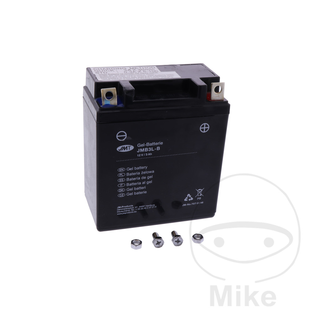 Battery YB3L-B Gel JMT fits Cagiva,Honda,Simson,Yamaha Motorcycle 1982-2003 Battery YB3L-B Gel JMT fits Cagiva,Honda,Simson,Yamaha Motorcycle 1982-2003