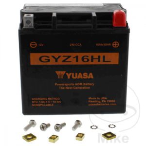 Battery GYZ16HL Wet Yu fits Harley Motorcycle 2004-2022