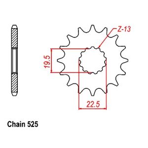 433-14 Front Sprocket fits Suzuki GSX-R400,GSF400,GSX 400 Motorbikes
