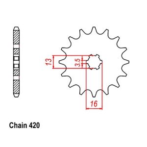 429/561/562/563-11 Front Sprocket fitsYamahaDT,TY,RD50,Suzuki LT,ZR50 Motorbikes