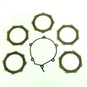 Clutch Friction Plate & Cover Gasket Kit fits Kawasaki Kx60 83-03 Motorbikes