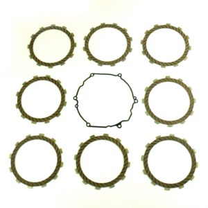Clutch Friction Plate & Cover Gasket Kit fits Kawasaki Kx250 05-08 Motorbikes