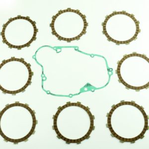 Clutch Friction Plate & Cover Gasket Kit fits Kawasaki Kx500 88-04 Motorbikes