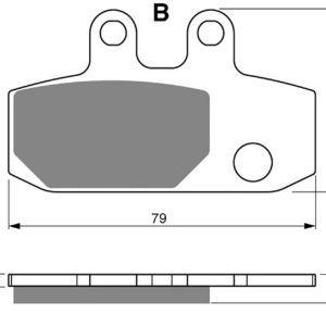AD223 exact oem replacement fits Aprilia 500 Atlantic Front RH Pad Motorbikes