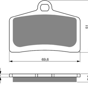 AD233,FA399,SBS821,FDB2201 fits Derbi GPR Front Radial Caliper Motorbikes