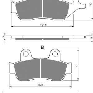 AD285 as fitted to fits Honda CBF150/250 Front 06455-KW6-842 GSX-R125 Motorbikes