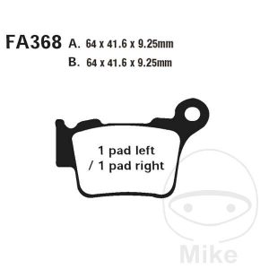 Brake Pads Sintered R FA368R EBC fits GPX & Offroad Motorcycles